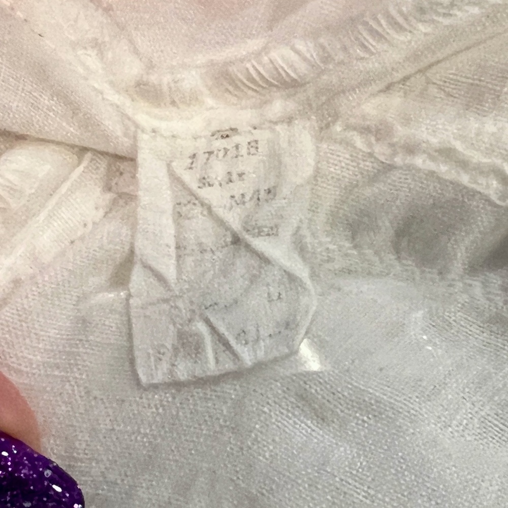 CP SHADES WHITE LINEN TUNIC LENGTH SHIRT/JACKET - SHACKET - Picture 10 of 11